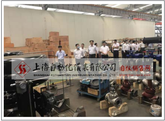 與會人員首先參觀了上海自儀位于崇明秀山路 123 號自動化儀表七廠的生產車間 